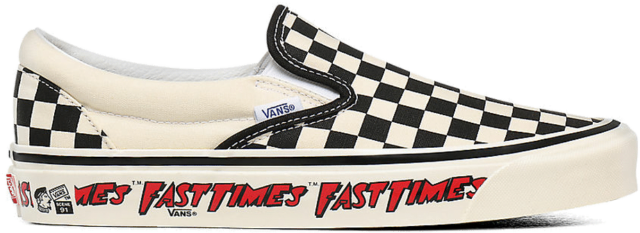 vans fast times slip ons