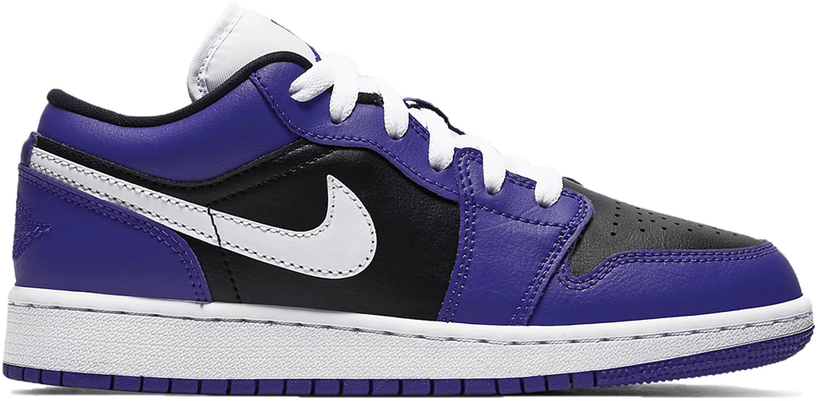 Jordan 1 low court shop purple white