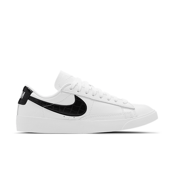 Nike Blazer Low White Black Croc (W) BQ0033-100 | Wit