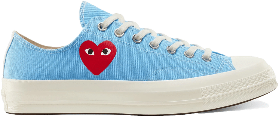 Converse Chuck Taylor All-Star 70 Ox Comme des Garcons Play Bright Blue  168303C | Blauw