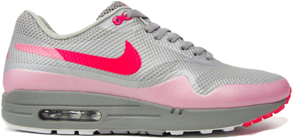 Nike Air Max 1 Hyperfuse Premium Grey Solar Red 454745-003 | Grijs