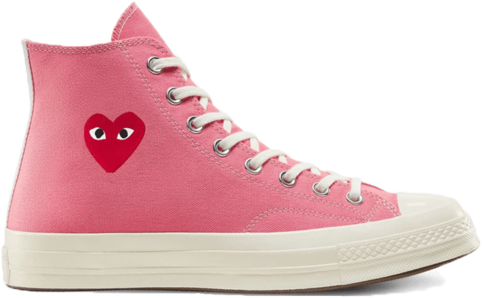Converse Chuck Taylor All Star 70 Hi Comme des Garcons PLAY Bright Pink 168301C