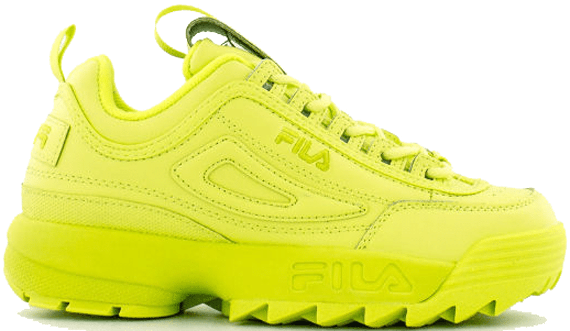 neon fila sneakers