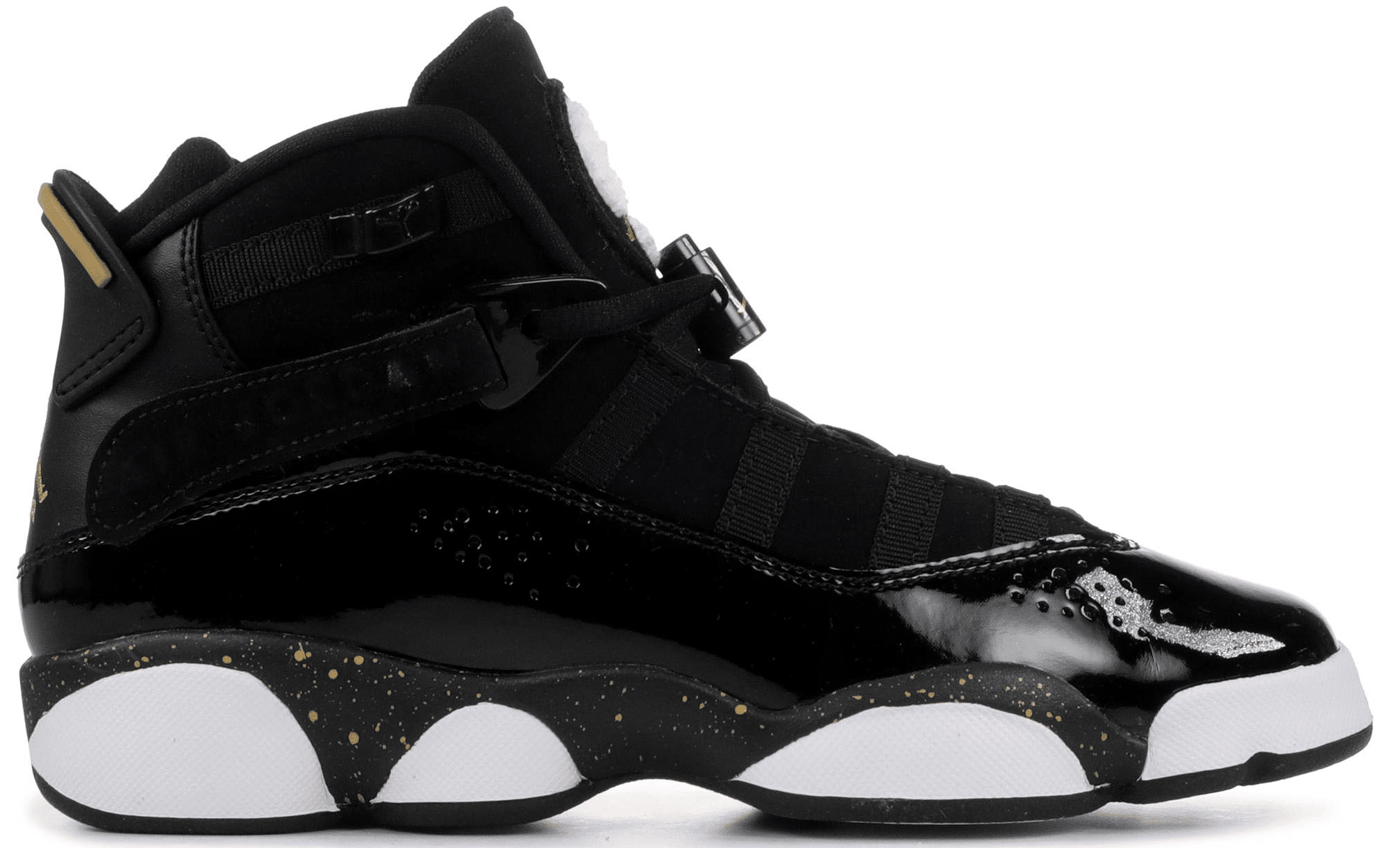 jordan 6 black white gold