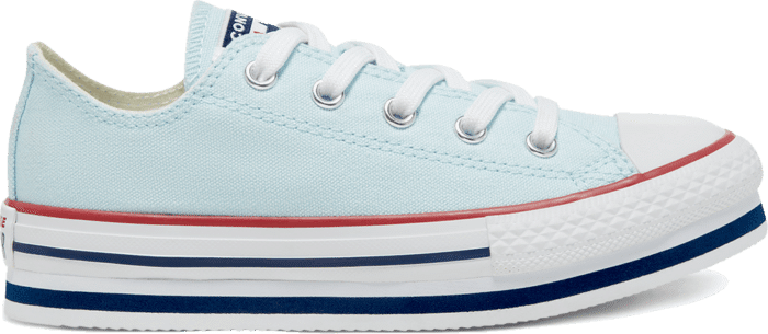 Converse Everyday Ease Platform Chuck Taylor All Star Low Top voor kids Agate Blue/White/Midnight Navy 668282C