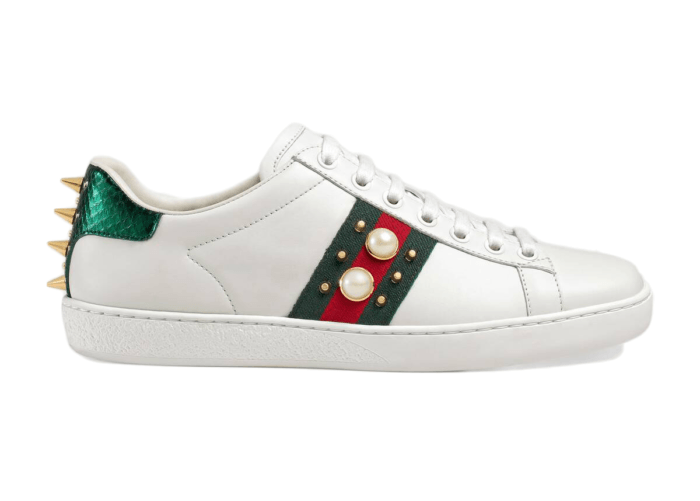 Gucci Ace Studded Pearl (Women’s) _431887 A38G0 9064