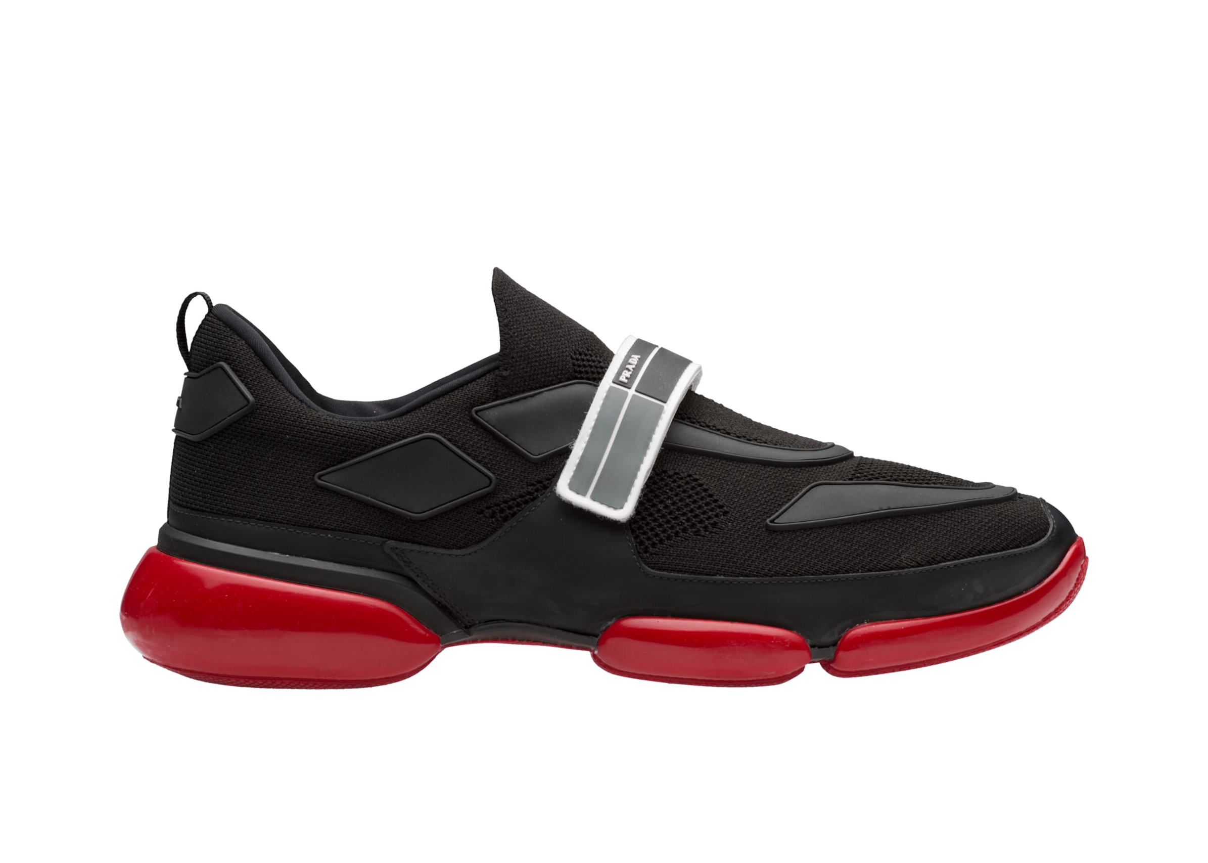 Prada sneakers store black and red