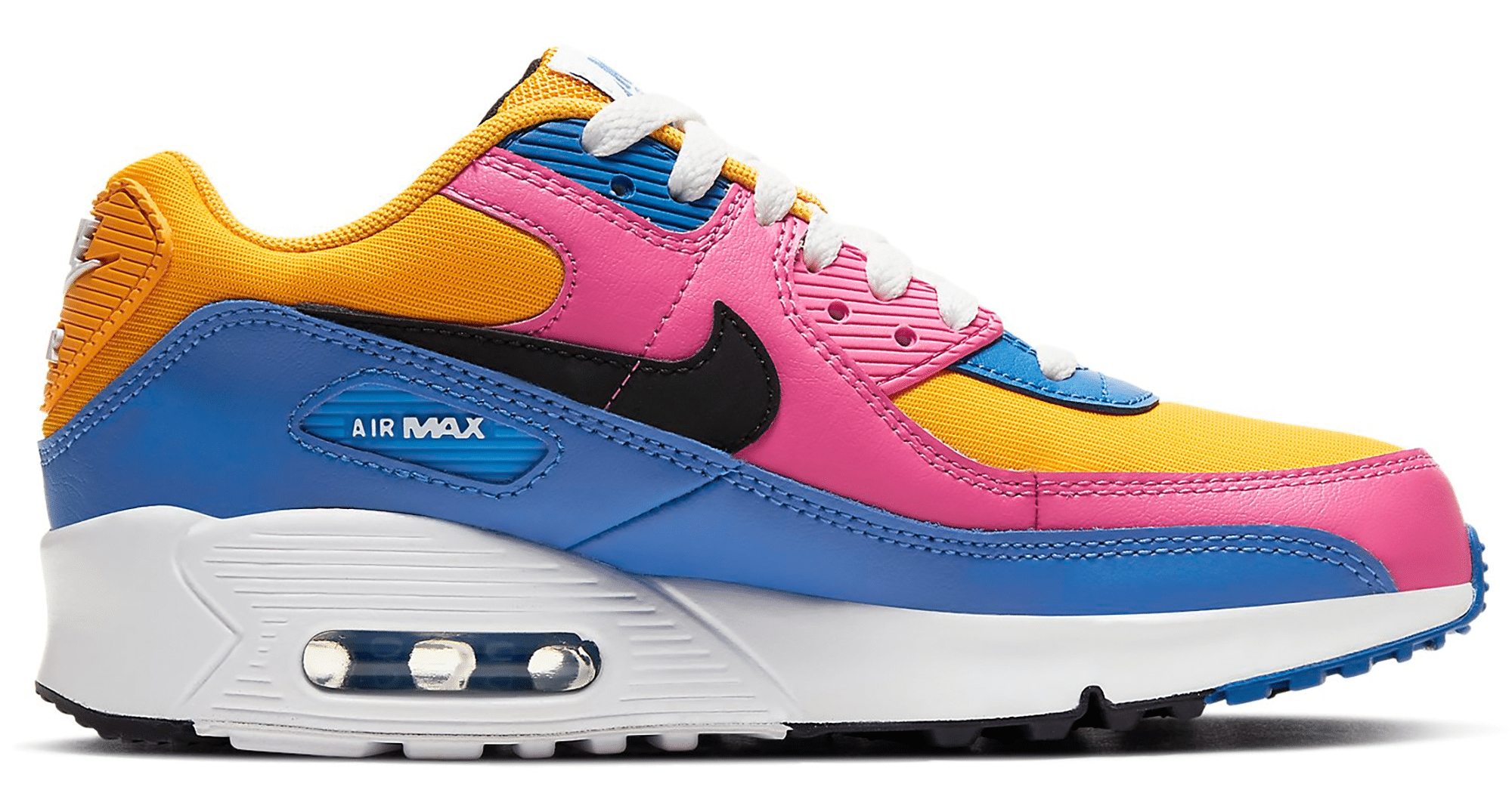 Nike Air Max 90 Leather Multi-Color (GS) CD6864-700 | Geel