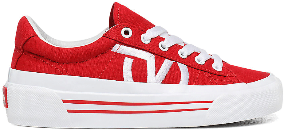 vans red canvas sid ni