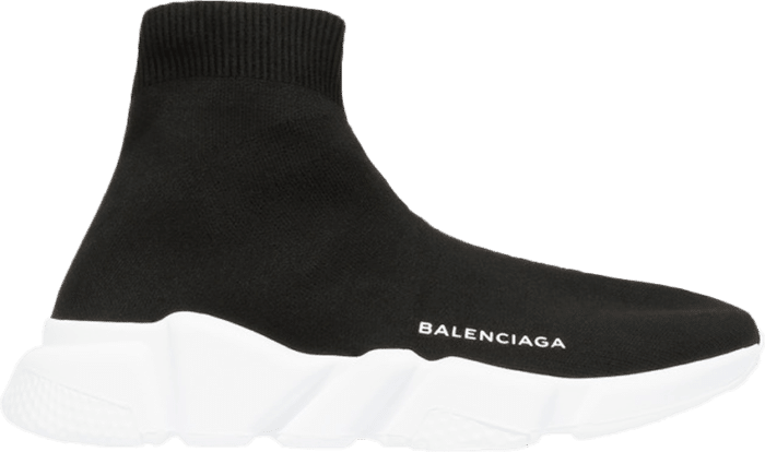 Balenciaga Speed Trainer Mid Black White (W) 454484 W05G0 1000