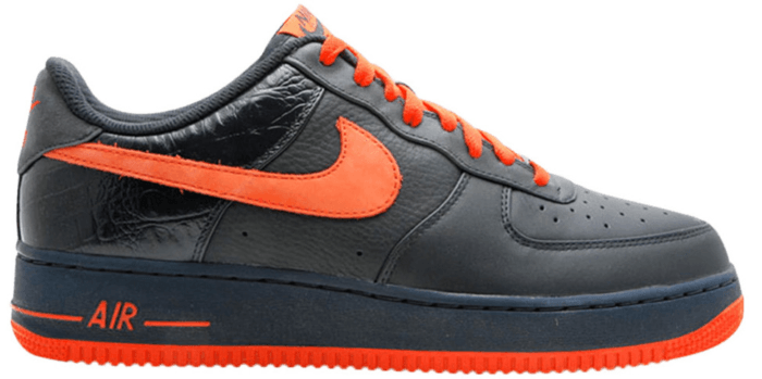 Nike Air Force 1 Low Premium Dark Obsidian Team Orange Dark Obsidian  318775-481 | Blauw