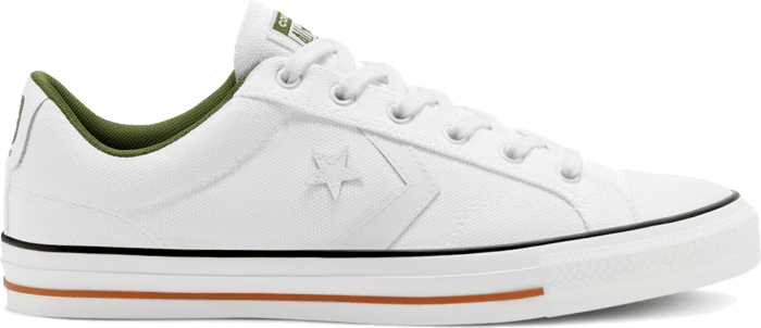 Converse Unisex Twisted Vacation Star Player Low Top White/White/Cypress Green 167671C
