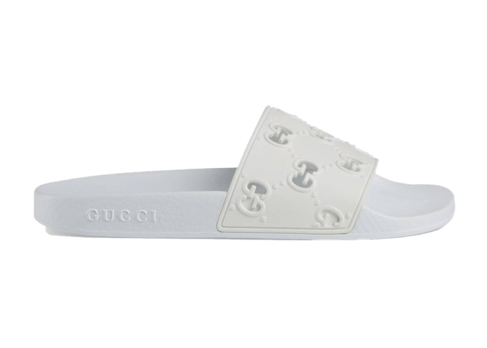 Gucci Slide White Rubber (W) 573922 JDR00 9014