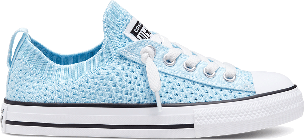 Converse Summer Knit Chuck Taylor All Star Knit Instapper voor kids Agate  Blue/Black/White 667567C | Blauw