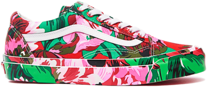 Vans Old Skool KENZO Floral Red White VN0A4P3X02G