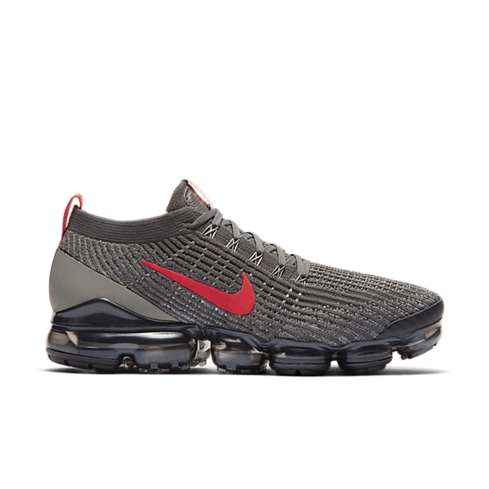 Nike Air VaporMax Flyknit 3 Grey Track Red CT1270-001