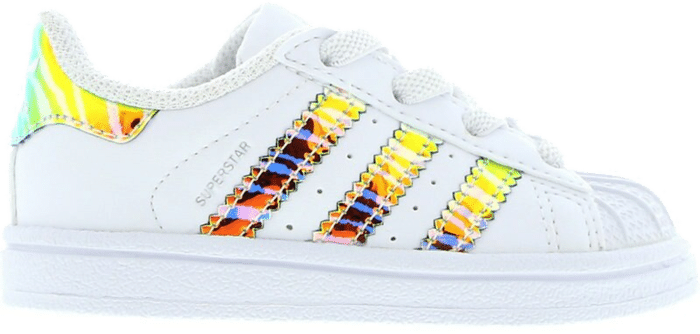 adidas Superstar Zebra Iridescent White BC0290