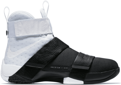 Nike LeBron Zoom Soldier 10 Pinnacle White Black AA1090-100