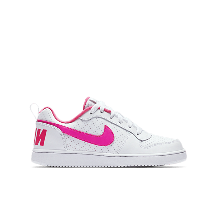 Nike Court Borough Low White Pink Blast (GS) 845104-100