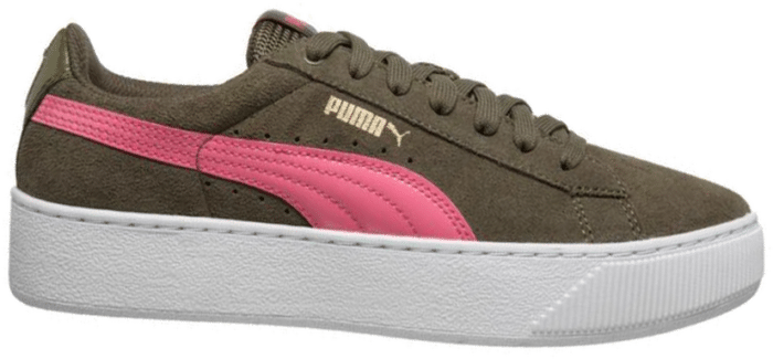 PUMA Vikky Plattform Dames Low Sneaker 363287-07 groen 363287-07