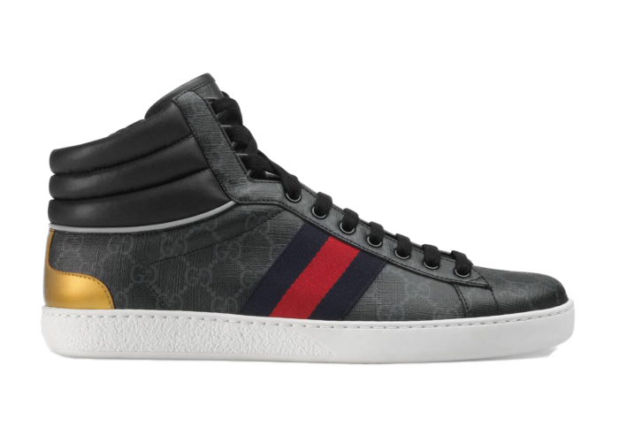 Gucci Ace GG High Top Black 555197 92T20 1140