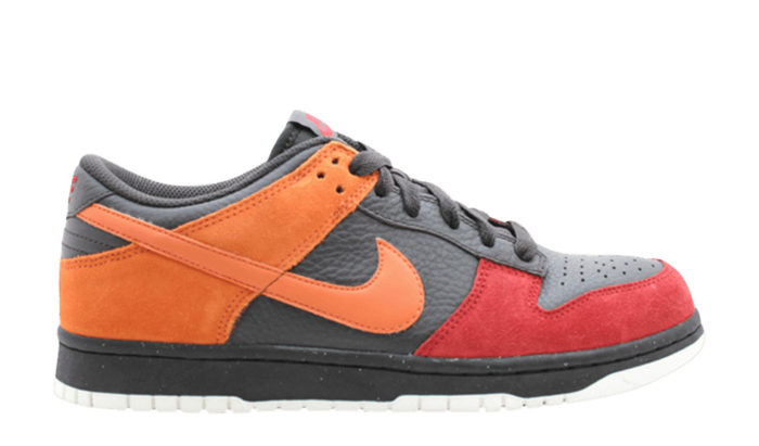 nike dunk low brown orange