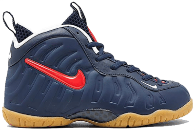 Nike Air Foamposite Pro Blue Void University Red (PS) 843755-405