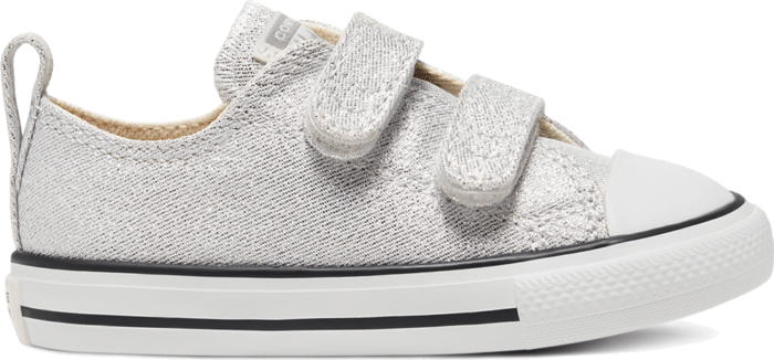 Converse Summer Sparkle Easy-On Chuck Taylor All Star Low Top voor peuters Photon Dust/Natural Ivory 767777C