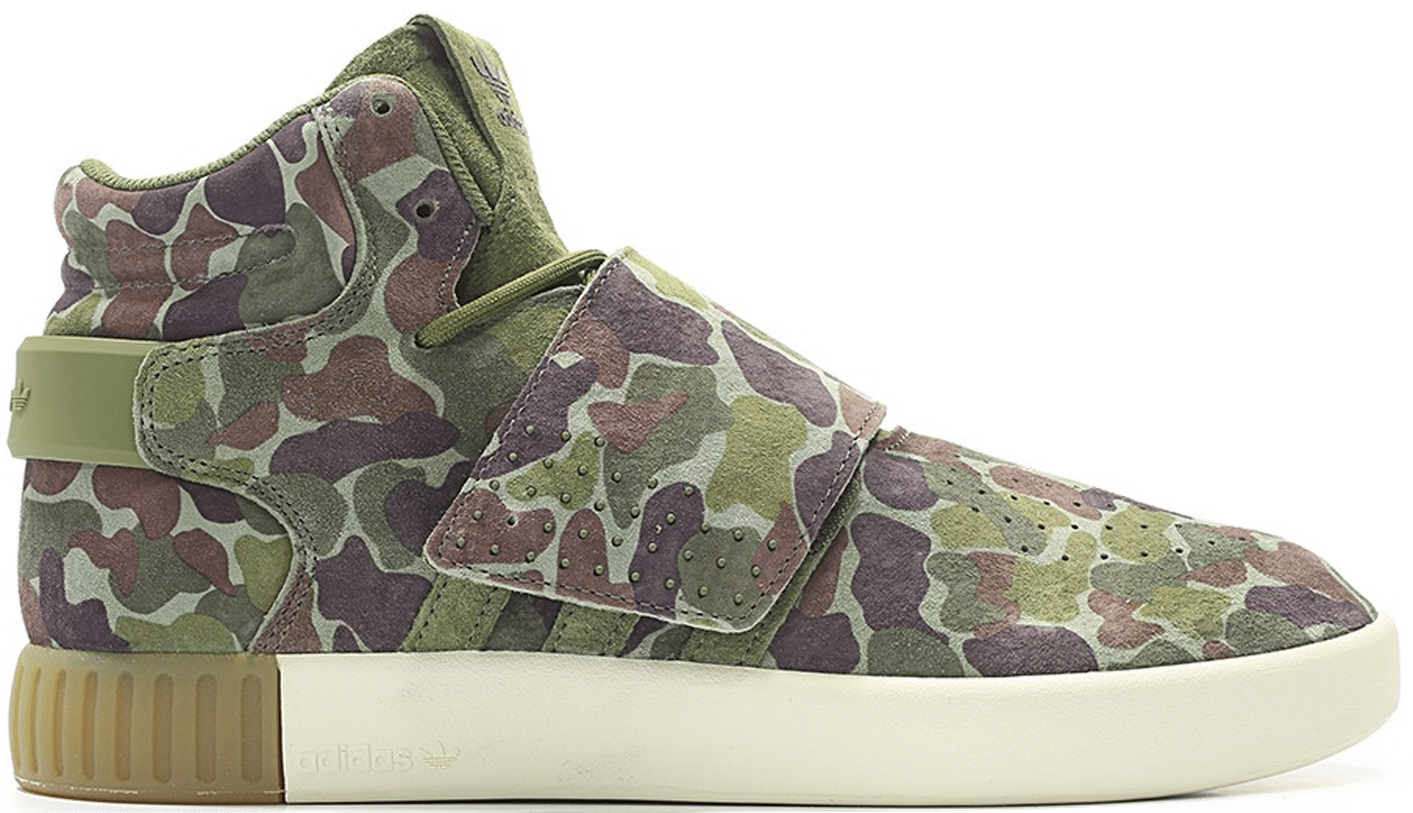 adidas Tubular Invader Strap Camo BB8393 | Groen