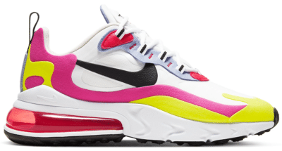 Nike Air Max 270 React White Pink Yellow (Women’s) CZ9351-100