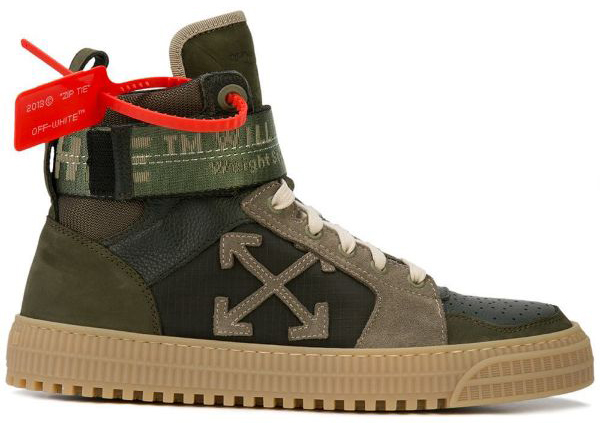 OFF-WHITE High Top Olive OMIA065R198000164300