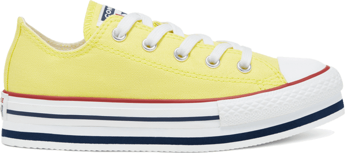 Converse Everyday Ease Platform Chuck Taylor All Star Low Top voor kids Zinc Yellow/White 668283C