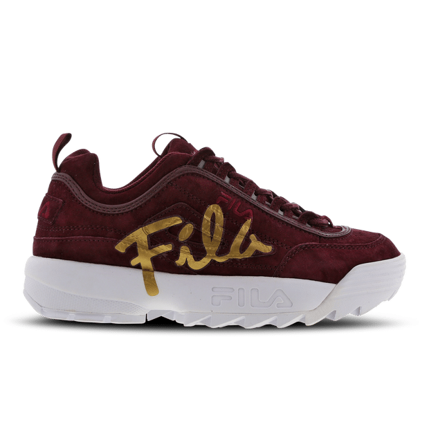 fila disruptor 2 script distressed