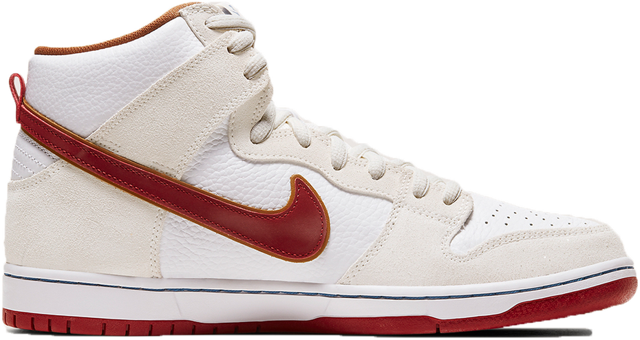 Nike SB Dunk High Sail Bright Crimson 