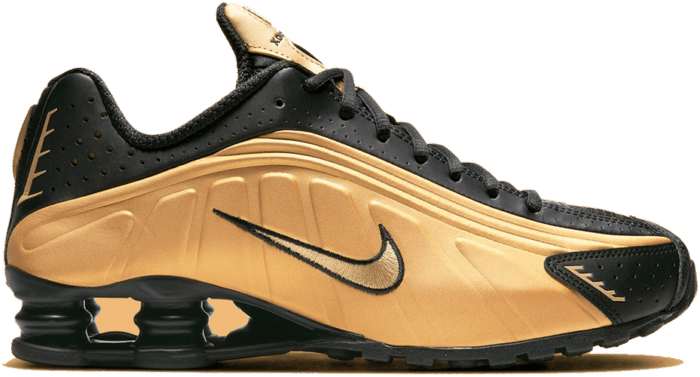 Nike Shox R4 Metallic Gold Black 104265-702