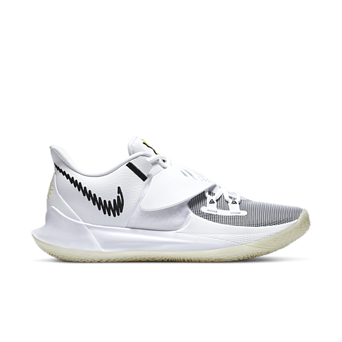 kyrie low 3 white and black