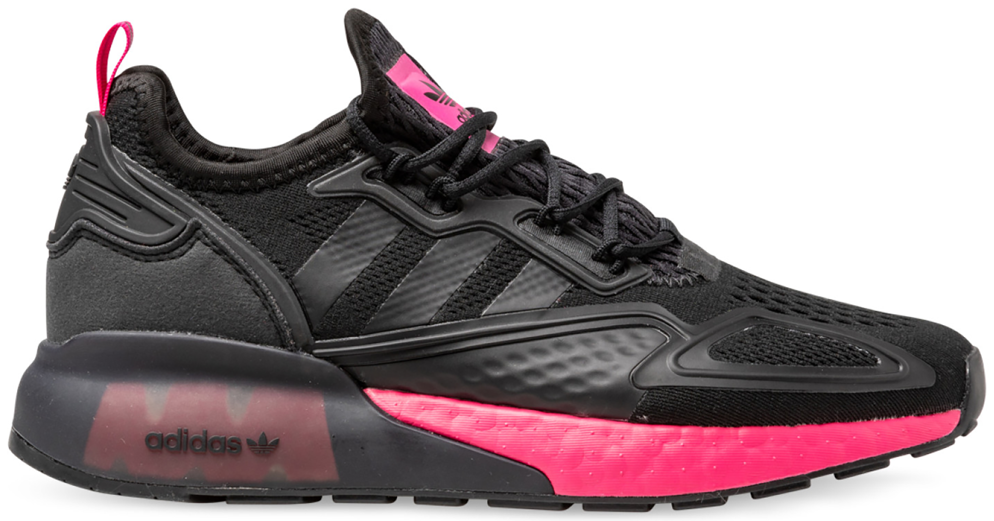 adidas ZX 2K Boost Core Black Shock Pink Women s FV8986