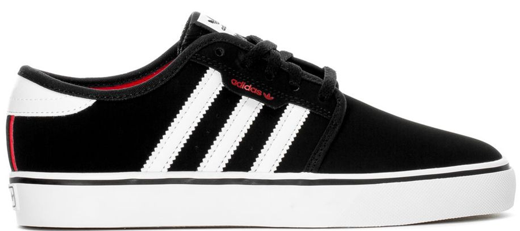 adidas Seeley Black White Scarlet (Youth) BY4078 | Zwart