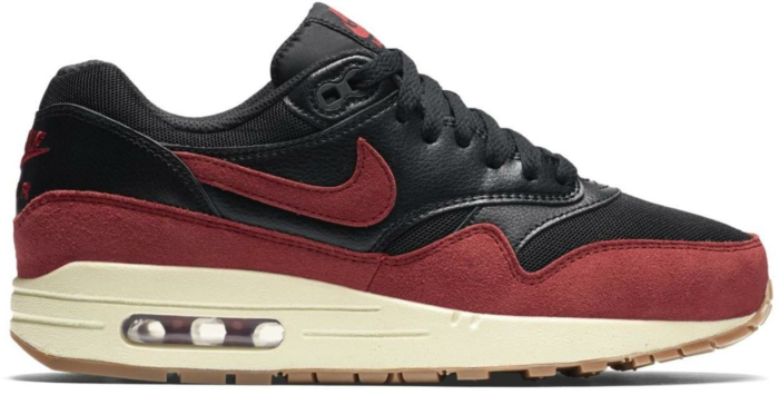 Nike Air Max 1 Black Red Sail (W) 599820-018