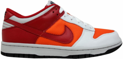 Nike Dunk Low White/Varsity Red-Orange Blaze (W) 309324-169