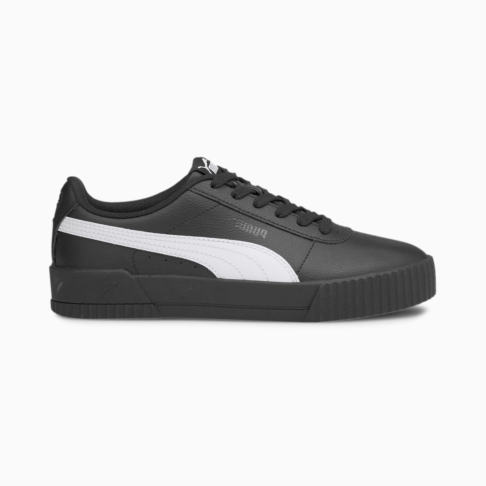 PUMA Carina Leather Women's s, Black/White Black,White 370325_32 | Geen  kleur
