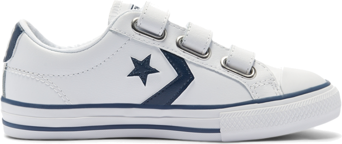 Converse Big Kids Easy-On Star Player Low Top White 646140C