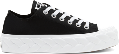 Converse Womens Runway Cable Platform Chuck Taylor All Star Low Top Black 568894C