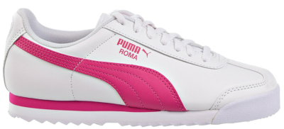 Puma Roma White Fuchsia Purple (GS) 354259-22