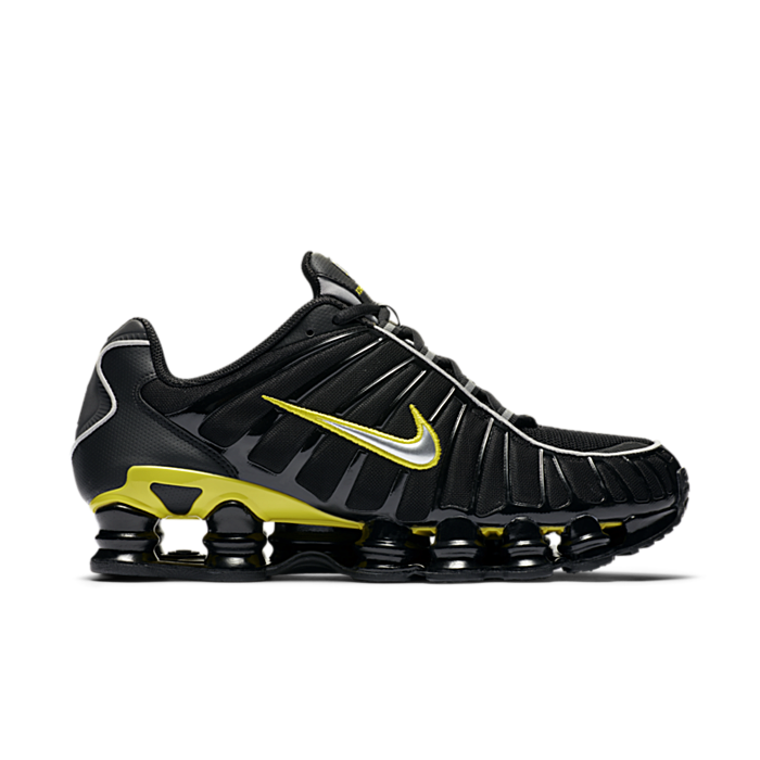 nike shox r4 black dynamic yellow