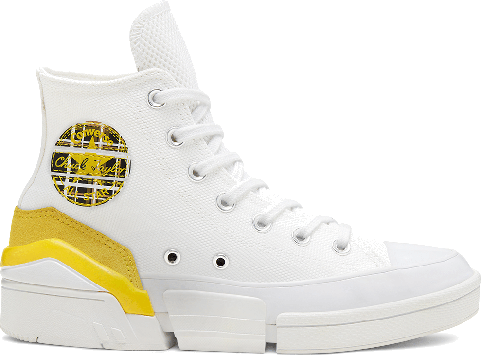 Converse Womens Mix and Match CPX70 High Top White/Speed Yellow/Black ...