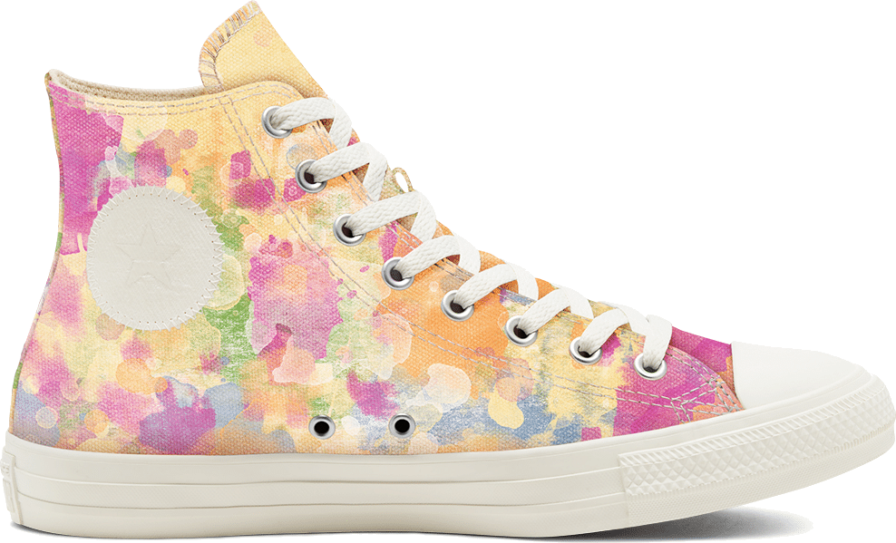 hi tie dye converse