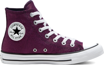 Converse Womens Industrial Glam Chuck Taylor All Star High Top Carmine Pink/Silver/White 568586C