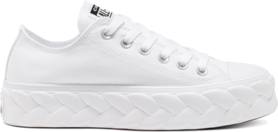 Converse Womens Runway Cable Platform Chuck Taylor All Star Low Top White/ Black 568895C