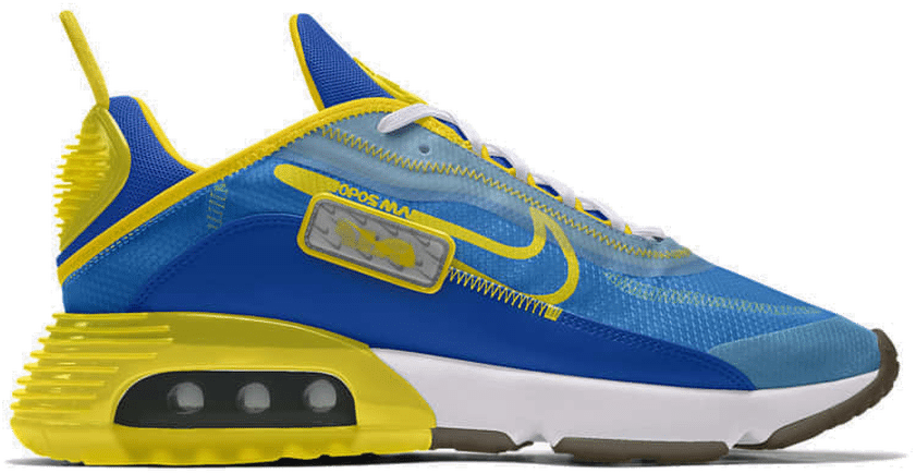 Nike Air Max 2090 By You Blue Yellow Blue Yellow CT6693 991 Blue Yellow